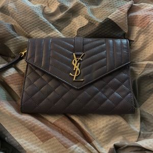 YSL quilted clutch ( matelasse )